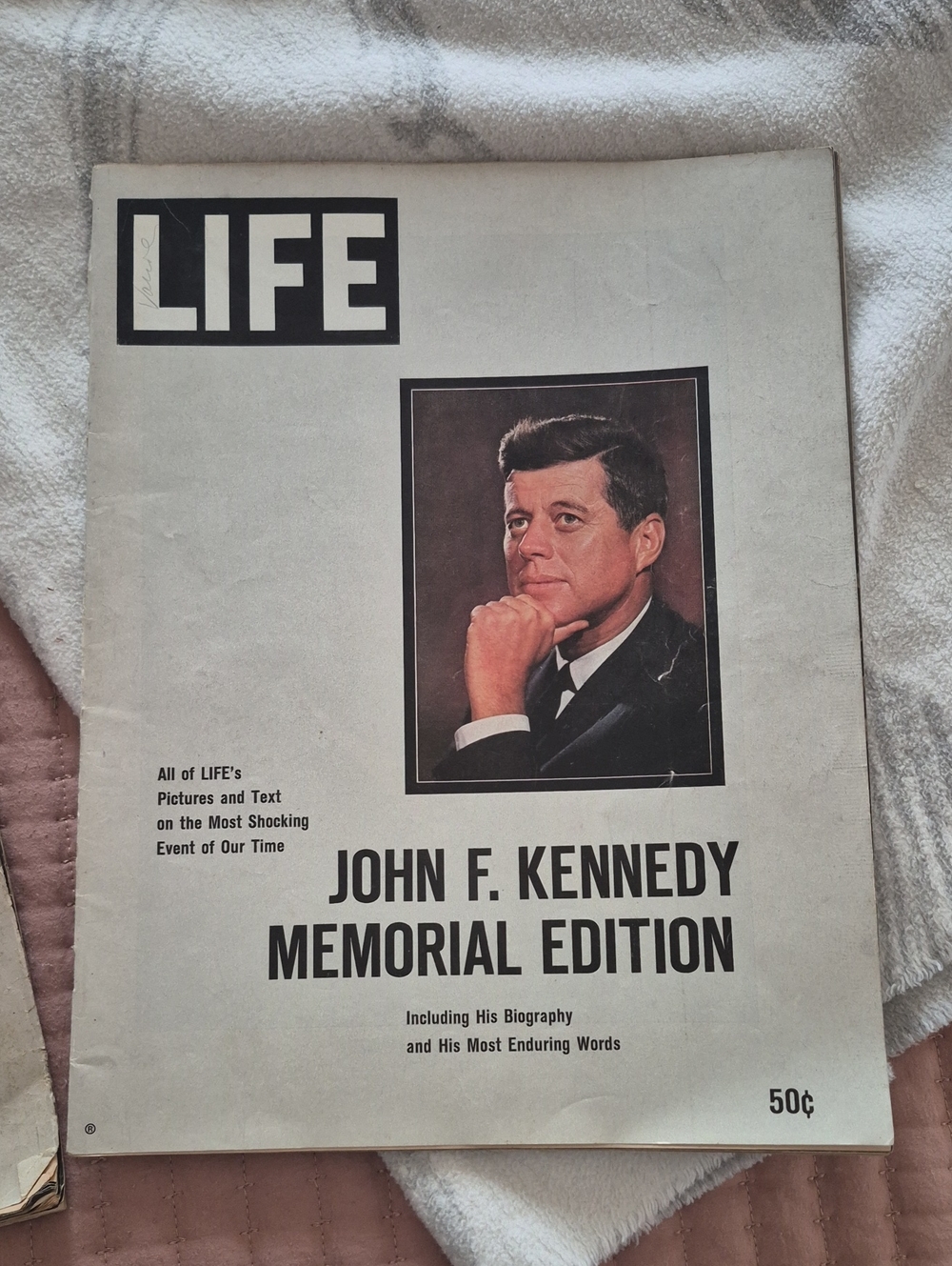 LIFE John F. Kennedy Memorial Edition Magazine - Black and White